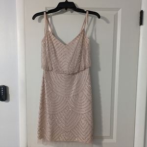 Rose pink Adrianna Papell dress